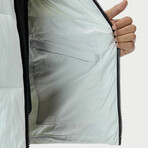 The Very Warm // Unisex Quilted Vest // Off White (M)