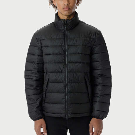Light Quilted Puffer // Black (M)