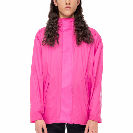 Hooded Windbreaker // Fuchsia (XS)
