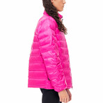 The Very Warm // Unisex Light Quilted Puffer // Fuchsia (M)