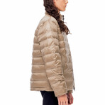 The Very Warm // Unisex Light Quilted Puffer // Khaki (L)
