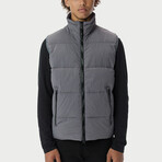 The Very Warm // Unisex Quilted Vest // Gray (M)