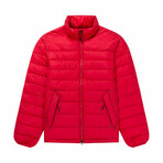The Very Warm // Unisex Light Quilted Puffer // Red (S)