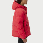 The Very Warm // Unisex Quilted Pullover // Red (XS)