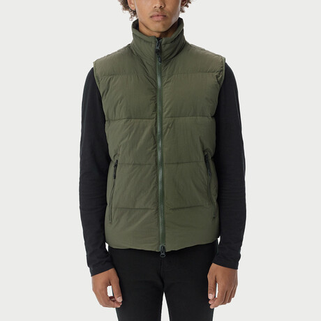 Quilted Vest // Olive (XS)