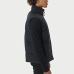 The Very Warm // Unisex Quilted Vest // Black (L)