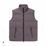 The Very Warm // Unisex Quilted Vest // Gray (M)
