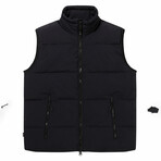 The Very Warm // Unisex Quilted Vest // Black (L)