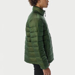 The Very Warm // Unisex Light Quilted Puffer // Olive (M)
