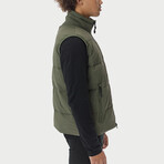 Quilted Vest // Olive (L)