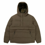 The Very Warm // Unisex Quilted Pullover // Olive (S)