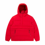 The Very Warm // Unisex Quilted Pullover // Red (XS)