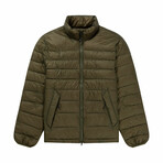 The Very Warm // Unisex Light Quilted Puffer // Olive (M)