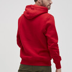 Simple Hoodie // Crimson Red (Small)