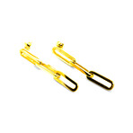 Carmen Link Earrings // 22K Gold Plated