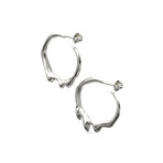 Bloody Hoops Earrings // Sterling Silver