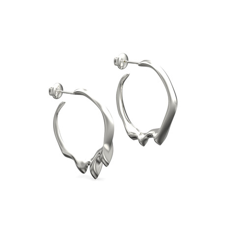 Bloody Hoops Earrings // Sterling Silver