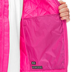 Light Quilted Bomber // Fuchsia (XL)