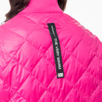 Light Quilted Bomber // Fuchsia (XL)
