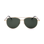 Men's SF226SG Sunglasses // Shiny Gold + Olive Green