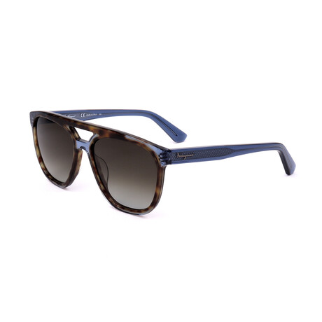 Men's SF944S Sunglasses // Havana + Blue