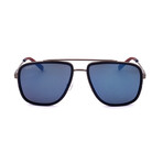 Men's SF203S Sunglasses // Matte Ruthenium + Blue