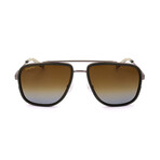 Men's SF203S Sunglasses // Matte Ruthenium + Green