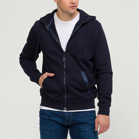 350107 SWEATSHIRT // Navy Blue (Small)