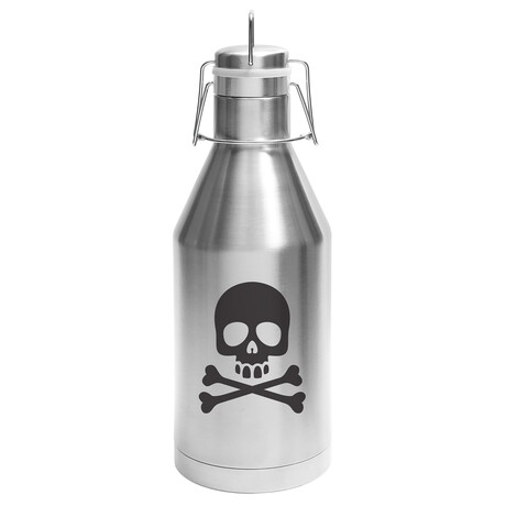 Vacuum Insulated Growler // Skull & Crossbones