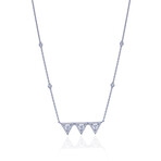 Messika // Thea Toi & Moi 18k White Gold Diamond Necklace // 14"-17" // Store Display