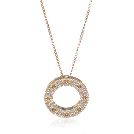 Roberto Coin // Pois Moi 18k Yellow Gold Diamond Necklace // 16.5"-18" // Store Display
