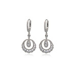 Roberto Coin // 18k White Gold Diamond Earrings // Store Display