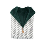 1/4 Zip Reversible Sherpa Fleece // Forest + Energize (X-Small)