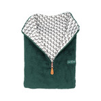 1/4 Zip Reversible Sherpa Fleece // Forest + Energize (X-Small)