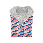 1/4 Zip Reversible Sherpa Fleece // Silver + Arizona (X-Small)