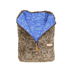 Reversible Sherpa Fleece 1/4 Zip // Brown + Dunes (X-Small)