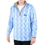 1/4 Zip Reversible Sherpa Fleece // Walnut + Zest (X-Small)