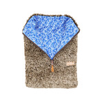 Reversible Sherpa Fleece 1/4 Zip // Brown + Khafre (X-Small)