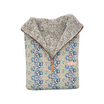 1/4 Zip Reversible Sherpa Fleece // Walnut + Bear (X-Small)