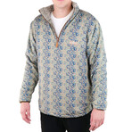 1/4 Zip Reversible Sherpa Fleece // Walnut + Bear (X-Small)