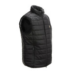 Quilted Puffer Vest // Black (Large)