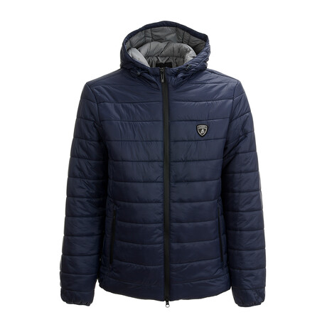 Quilted Puffer Jacket // Navy (S)