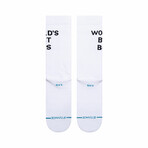 Worlds Best Boss Socks // White (L)
