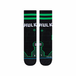 Hulk Crew Socks // Black (S)