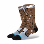 Tupac Resurrected Socks // Black (M)