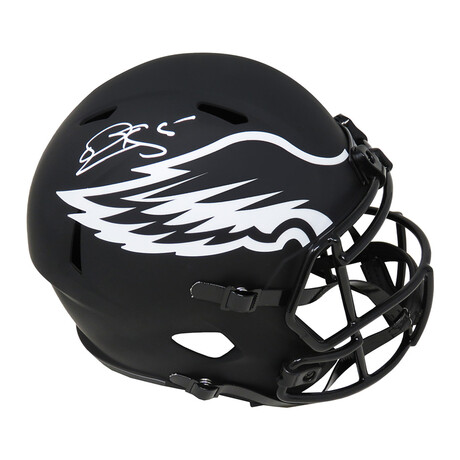 Donovan McNabb // Signed Philadelphia Eagles Riddell Full Size Speed Replica Helmet // Eclipse Black Matte