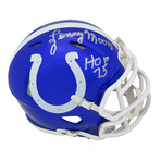 Lenny Moore // Signed Colts Riddell Speed Mini Helmet // "HOF'75" Inscription // Flash Edition