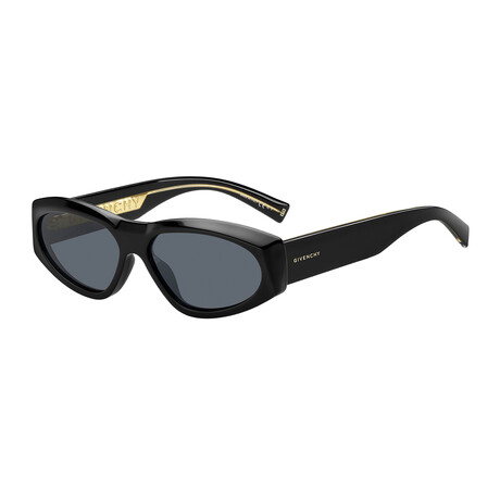 Givenchy // Women's Cat Eye Sunglasses // Black + Gray Blue