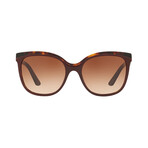 Burberry // Women's Oversized Butterfly Sunglasses // Top Bordeaux + Havana + Brown