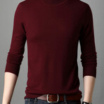 Haiden Sweater // Wine Red (L)